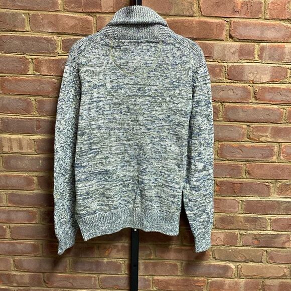 Weatherproof Vintage Gray & Olive Tweed 1/4,Zip Sweater Size Medium - Picture 5 of 6